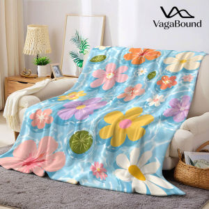 BILIBILI | Water Floating Blooms Flannel Blanket Warm Soft Halloween Christmas Decorative Couch Warm Cozy All-Season Gift