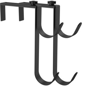 2Pcs Pool Pole Hanger Hook Adjustable Fence Hooks No Drill Rust Resistant Pole Holder for Swimming Pool