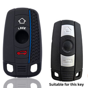 3 Button Silicone Car Remote Key Case Cover Shell for BMW E60 E61 E70 E81 E87 E90 E91 E92 X1 X5 X3 1 3 5 6 Series Z4 Accessories