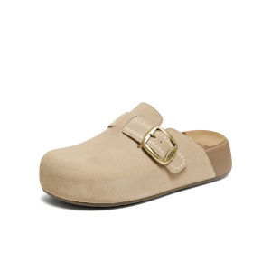 Thick Soled Womens Open Back Shoes