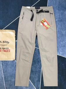 Spring Summer Thin Quick Dry Elastic American Retro Casual Pants Mens Japanese Khaki Workwear Small Straight Outdoor Long Trousers
