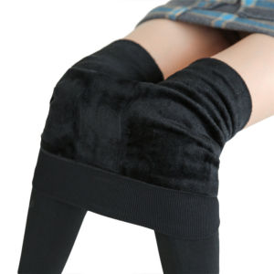 Quần Legging Nhung Cao Cấp Mùa Đông Dành Cho Nữ Màu Trơn Co Giãn Dài Đến Mắt Cá Chân Kiểu Dáng Thường Ngày Nâng Mông Giữ Ấm