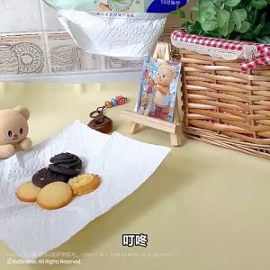 พร้อมส่ง Tempo Butter Bear กระดาษครัว 1แพค 168 แผ่น ทิชชู่หมีเนย แบบเปียกพรีออเดอร์ กระดาษครัว