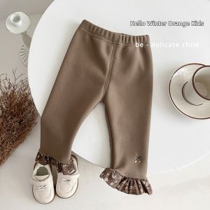 Warm Retro Korean Style Baby Girls Leggings