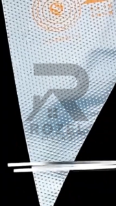 ROZEL 100pcs Plastik Segitiga Papping Bag Plastik Contong Penghias Kue Kualitas Super Tebal Isi 100 pcs