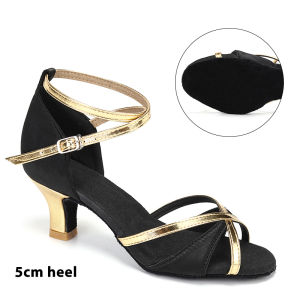 Women Latin Shoes for Dancing Woman/Girls/Ladies Ballroom Shoes Modern Tango&Salsa Medium Heels Dance Shoes Practice Sandals 7cm