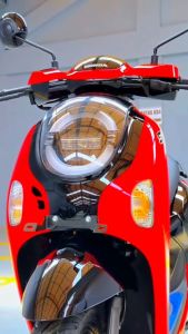 STRIPING STICKER honda scoopy 2024 2025 Energetic Red Merah Hitam