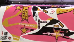 decal stiker mio smile racing pinky