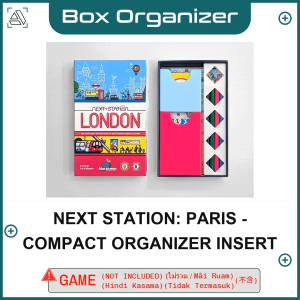 Next Station: Paris - Compact Organizer Insert Board Game Box Organizer Insert