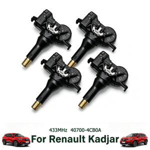 4pcs Car Tire Sensors System 40700-4CB0A For Renault Kadjar Espace V Kangoo ZE Megane Scenic Talisman 433MHz TPMS Tire Sensor