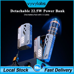 (Local-Stock)Vyvylabs Detachable Power Bank 10000mAh-20000mAh External Battery PD22.5W(with C-C Cable) Fast Charging Replaceable Battery for iPhone Samsung Vivo Xiaomi Oppo iOS