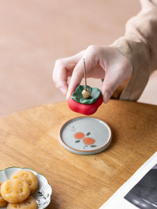 Indoor Zen Tea Ceremony Ceramic Incense Burner Decorative Peony And Peanut Design Cooking Dining Utensils Tea Tools And Accessories