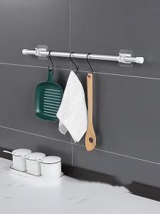 เสาผ้าม่านเจาะรูฟรี ผ้าม่าน ราว Telescopic Pole ราวผ้าม่าน เสาม่านประตู ผ้าม่านอาบน้ำ ตู้เสื้อผ้า การเคลือบแถบสเตย์ไม่ใ