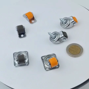 ลูกล้อรถเข็น ล้อเฟอร์นิเจอร์ วัสดุPP ยางTPR ขนาด 1/2 นิ้ว