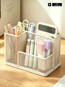 evesigar | Multipurpose 2-in-1 Pencil Cup Organizer Desk Pen Stand