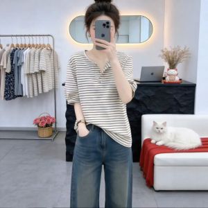 V.C.I | Stripe Colorful Slimming T-shirt