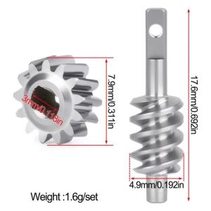Stainless Steel Overdrive Differential Axle Gears 13T 16T for 1/30 RC Crawler Car Axial SCX30 Upgrade Parts