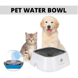 1.5L Pet Water Bowl Anti-Spill Water Dispenser Feeder Fountain For Dogs And Cats