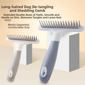 DELE | Deshedding Pet Brush for Medium to Large Dogs Detangling and Removing Loose Fur