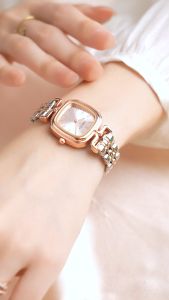 Sunlifex Jam Tangan Wanita Original 5996G Berlian Korean Gaya Elegan Kuarsa Jam Tangan Cewek