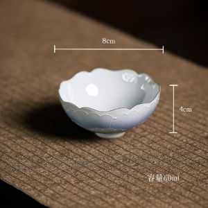Chanyun Yanghe Gradient Sky Blue Tea Cup Single Retro Home Use Brewing Bowl Small Field Selected Tea Set Ceramic Handmade