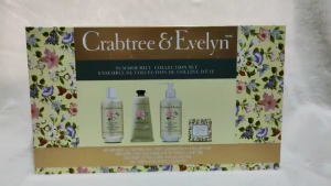 Crabtree & Evelyn Summer Hill Collection Set Body Care Gift Set Bath Gel Lotion Hand Cream Soap 4pcs
