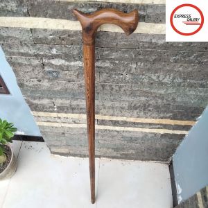 tongkat jalan kayu kelor Jawa motif cula D102