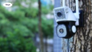 Camera IP Ngoài Trời Neye 8MP 4K Pan Tilt WiFi Với Hai Ống Kính Hai Màn Hình 1080P Tự Động Theo Dõi AI Và Bảo Vệ An Ninh