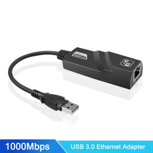 kebidumei | 10/100/1000Mbps USB 3.0 Wired Network Card USB to RJ45 Type C to RJ45 LAN Ethernet Adapter for PC Macbook Windows Laptop
