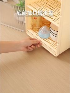 Baby Cutlery Storage Box Dust-proof Insect-proof Baby Bottle Food Tools Milk Powder Box Drain Cabinet Kitchen Supplies Drying Rack