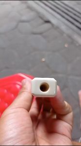 Pipa Gading Asli Lokal GG 16cm Kotak Lebar Lengkung Super