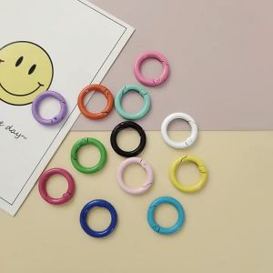 Túi 3 móc càng cua khoen hình tròn màu sắc móc khoá phụ kiện handmade | Xiaoxingyarn
