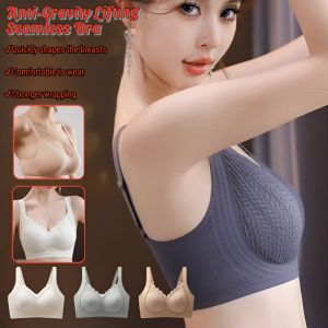 Lifting Seamless Bra Small Breasts Gathered Collect Vice Breasts Anti-Sagging Bra No Steel Ring Soft Support Full Cup Lingerie