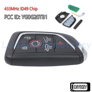 6 / 7 Buttons Smart Remote Car Key Fob 433MHz ID49 Chip for Chevrolet Corvette C8 2020 2021 2022 2023 2024 FCC ID: YG0G20TB1