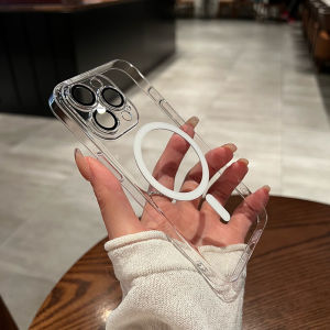 เคสโทรศัพท์ UMJ บางเฉียบ กระจกใส ดูดซับแม่เหล็ก ป้องกันการตกหล่น สำหรับ iPhone 17Air 16 15Pro 14ProMax 13ProMax 12Pro