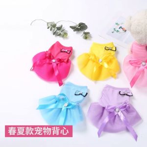 Pet Clothes: Summer Bow Princess Vest & Korean Style Tutu Skirt Supplies