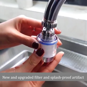 Universal Faucet Splash Filter Faucet Bubbler Extender Adapter Faucet Water Clean Filter Purifier Anti-splash for Household Kitchen Bathroom水龙头过滤器
