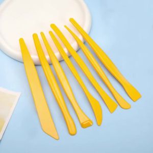 7pcs/ Art Supplies Plastic Engraving Knives DIY Clay Sculpture Pottery Soft Clay Sculpture Tools