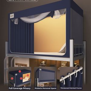Integrated Light Blocking Mosquito Net Single Bed