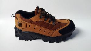 Sepatu Safety Ujung Besi Pria Safety Shoes Low Cut Tan Proyek lapangan Anti Paku Size Besar Jumbo