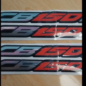 Cutting Stiker CB150R Ukuran 20cm x 2cm Chrome Isi 2pcs