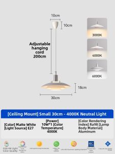Nordic Minimalist Adjustable Hanging Track Magnetic Rail Light