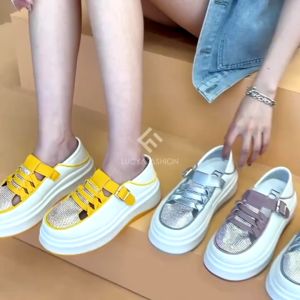 Nizamstore - Sepatu Sneakers Wanita Kekinian dengan Glitter Sol Tinggi 5cm Korean Style