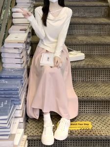 DUOMIAOTU | Gentle Style Early Autumn Dress Set