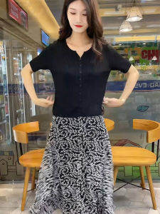 Cool Ice Silk Loose Summer T-shirt Short Style