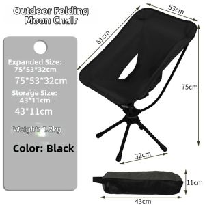 360 Degree Rotating Portable Moon Camping Chair