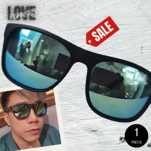 แว่นตาใส่ขี่รถ CGRS126 แว่นตาแฟชั่น แว่นตาสำหรับขี่จักรยาน (V5. กรอบสีดำ ขอบมน เลนส์ตะกั่วฟ้า)