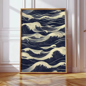 Japanese Wave Jigsaw Puzzle 500/1000/1200/2000PCS Paper Puzzle Minimalist Ocean Art Relaxing Game Home Decor Gift