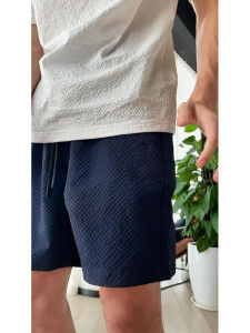 Lightweight Quick-Dry Womens Sports Pants in Pastel Green Bubble Mesh Fabric High Waist Casual Style for Summer