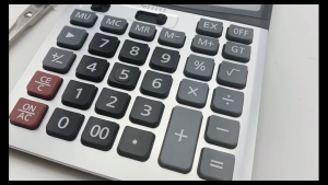 12 Digits Silent Calculator 1200V Large Screen Dual Power Solar Electronic Office School Calculator